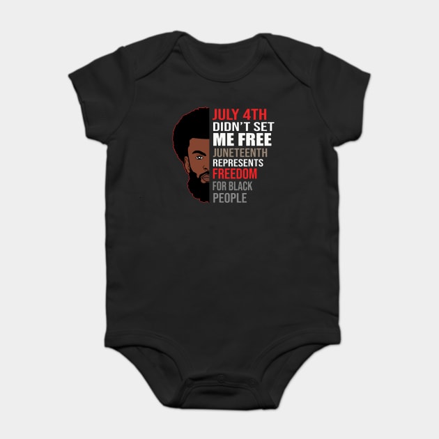 Juneteenth, Celebrate Juneteenth, Black Man, Black Lives Matter Baby Bodysuit by UrbanLifeApparel